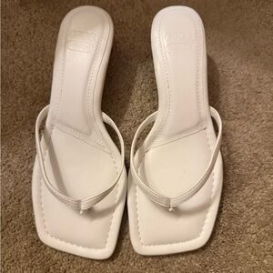 ASOS White Kitten Heel Sandals